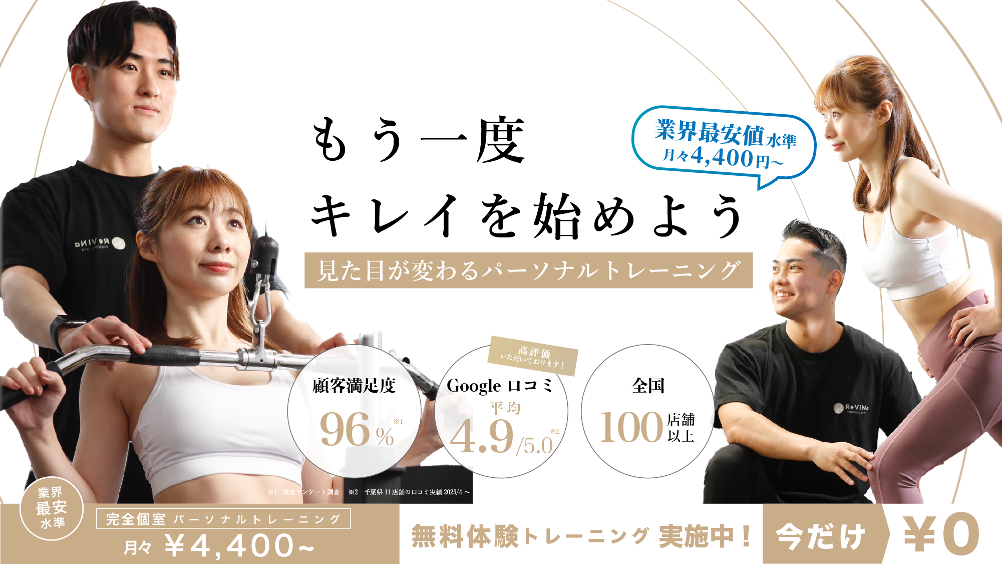 パーソナルトレーニングジム ReViNa 我孫子店